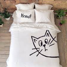 Bedding Set Cat Lover Creative Pillow