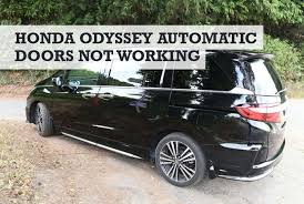 honda odyssey automatic doors not