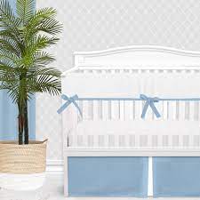 baby bluebaby crib bedding white
