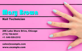 nail salon business cards get ready