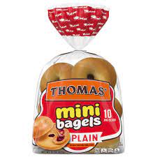 thomas bagels plain mini brookshire s