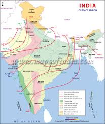India Climate Climate Map Of India And Climatic Regions Map