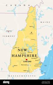 New hampshire map High Resolution Stock ...