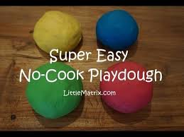 super easy no cook playdough recipe
