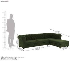 corner sofa velvet dark olive green