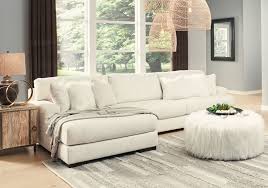 Zada Ivory 2pc Laf Chaise Sectional