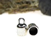 plain bell jewelry end caps with 6mm