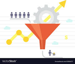 Sales Funnel And Growth Chart Conversion