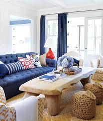 blue living room coastal living rooms
