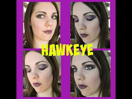 civil war hawkeye inspired makeup