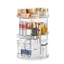 comvtupy 360 rotating makeup organizer