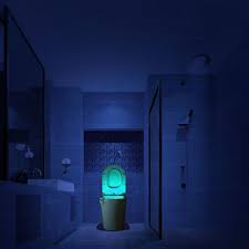 8 Colors Motion Sensor Led Toilet Night Light Not Sold In Stores