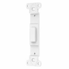 Leviton White 1 Gang Toggle Wall Plate 1 Pack R02 80700 00w The Home Depot