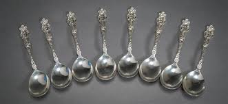 Set Of Eight Wallace Sterling Silver
