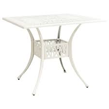 Vidaxl Patio Table White 35 4 X35 4 X28