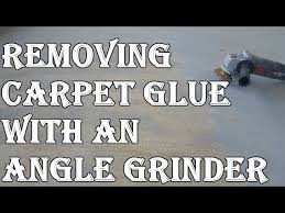 remove carpet adhesive from concrete
