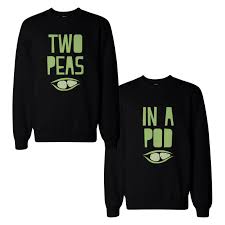 Two Peas In A Pod Funny Bff Matching Sweatshirts Gift For Best Friend
