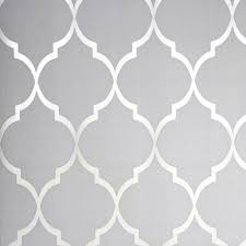 Rasch Moroccan Light Grey Cream Trellis