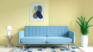 what color couch goes with yellow walls