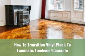 how to transition vinyl plank to