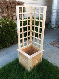 build a garden grow box and trellis