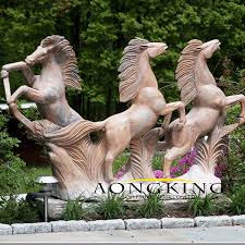 Stone Outdoor Horse Statues Aongking