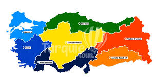Plan et carte de turquie avec pays et frontières. Cartes Turquie Tour