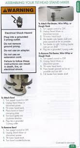 kitchenaid stand mixer instructions manual