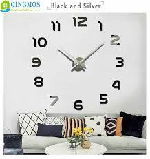 Large Wall Clock Diy Acrylic Stickers