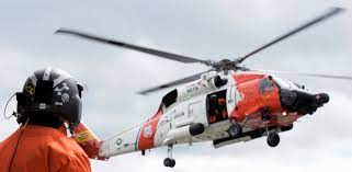 coast guard rescues helicopter crash