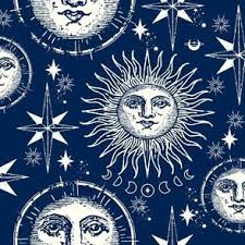 sun and moon fabric wallpaper and home