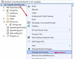 visual studio user secrets codeproject