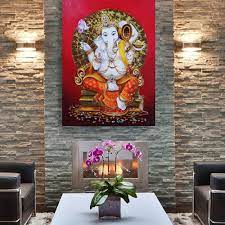 Magnificent Ganesh Painting On Canavs L