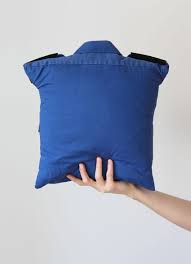 a shirt into a cushion cover