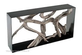 Modern Driftwood Console Table