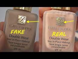 estee lauder makeup real vs fake how