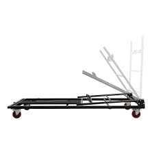 Steel Black 10 Folding Table Cart