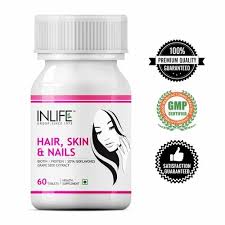 inlife hair skin nails supplement with