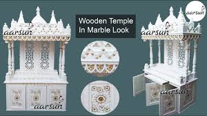 78 solid wood temple in marble look