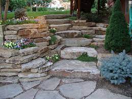 Stone Retaining Wall With Siloam Steps
