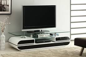 Tempered Glass Top Tv Console Stand