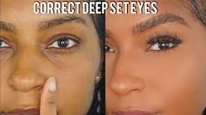 how to conceal deep set eyes easy and