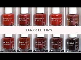 dazzle dry quick swatch on real nails