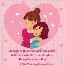 World Daughter Day 2019 Greeting Card With Name