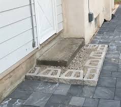 paver step replacing concrete steps
