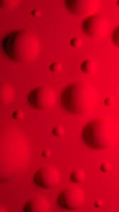 Red Bubbles 3d Abstract Balls Big