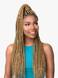 A hair color professional might mix several different colors to get to your target hue, and she may also apply various shades in different sections of your hair (at the roots, toward the ends, etc.) in order to create a modern hair color design. 3x Ruwa Pre Stretched Braid 24 Sensationnel