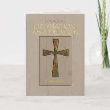 deacon ordination cards templates