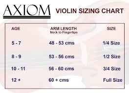Violin Size Chart World Of Reference
