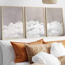 Bedroom Wall Art Over The Bed Cloud Art